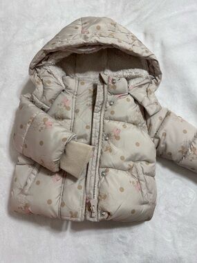 Disney Minnie Mouse Sherpa lined Puffer Coat 18-24 mo